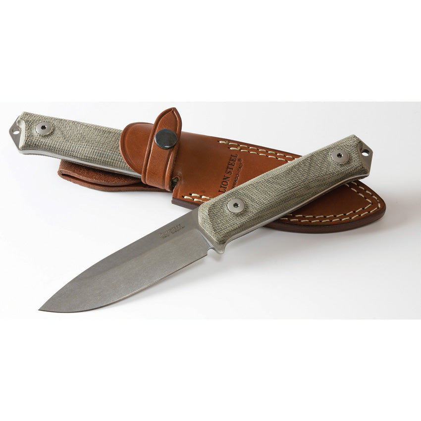 LionSTEEL B41 Bushcraft Green Micarta