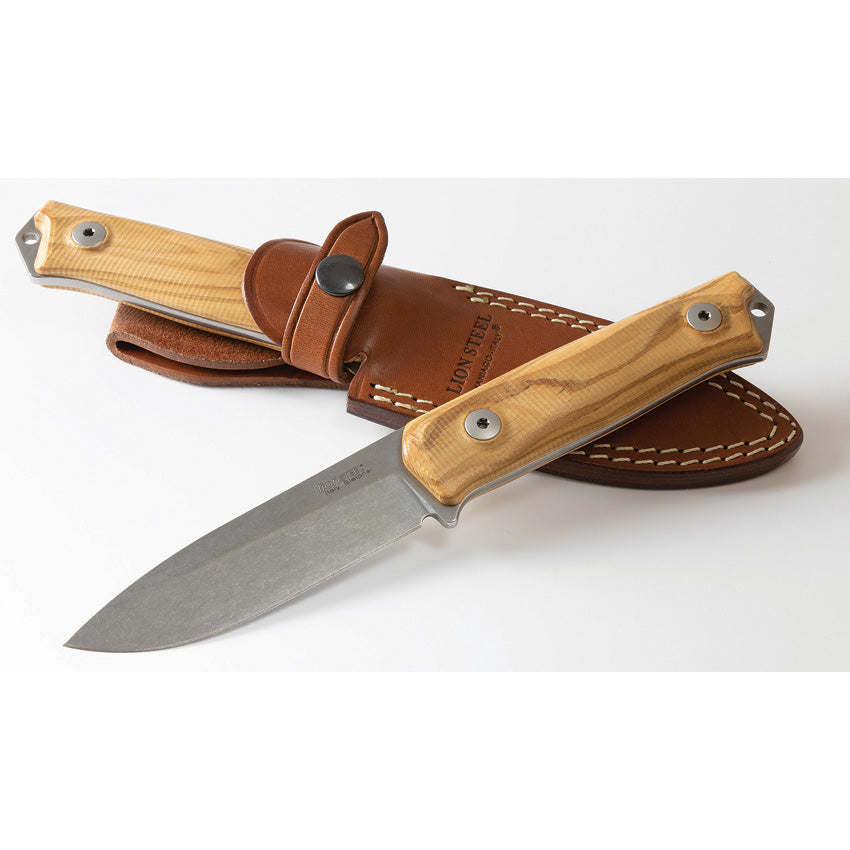 LionSTEEL B41 Bushcraft Olive Wood