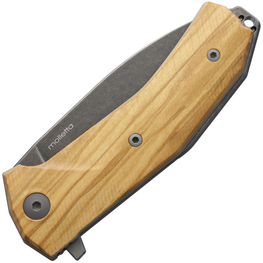 LionSTEEL KUR Linerlock Olive Wood