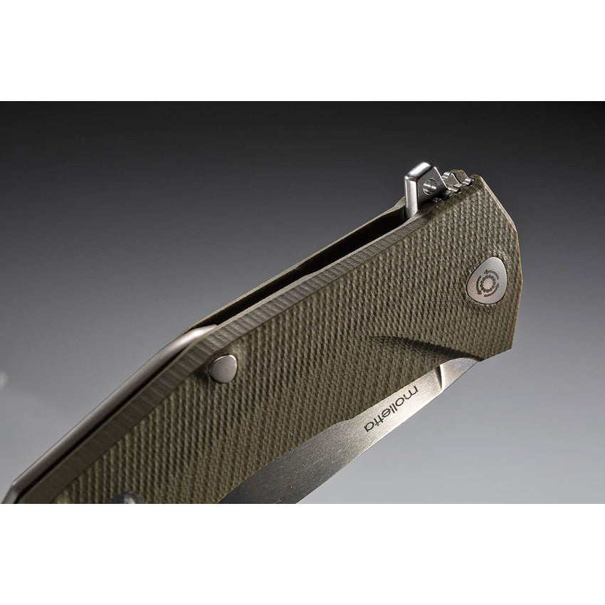 LionSTEEL KUR Linerlock Green