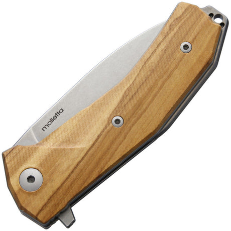 LionSTEEL KUR Linerlock Olive Wood