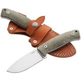 LionSTEEL M2M Fixed Blade Green Canvas