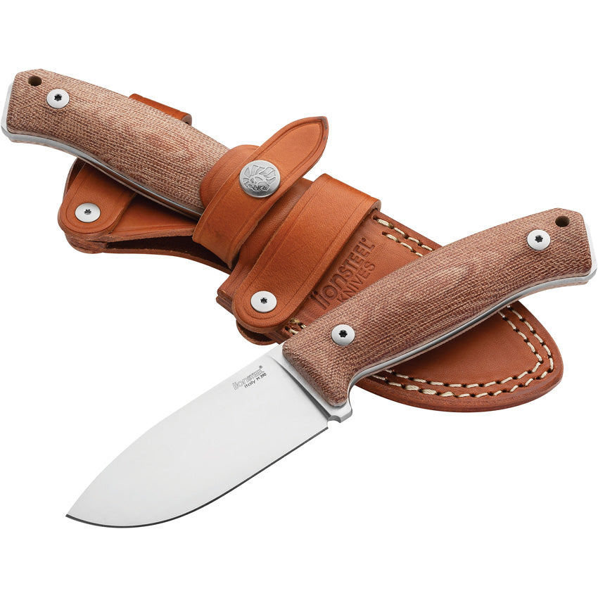 LionSTEEL M2M Fixed Blade Natural Canvas