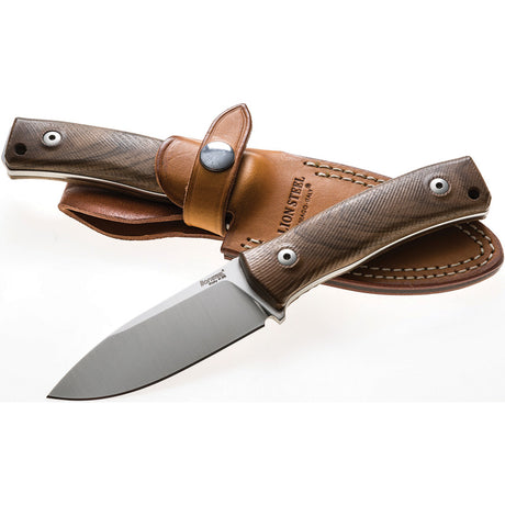 LionSTEEL M4 Fixed Blade Walnut Wood