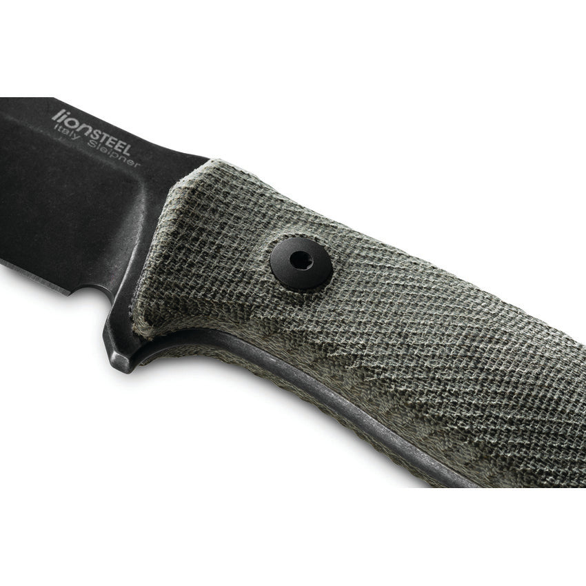 LionSTEEL M5 Fixed Blade Green Micarta