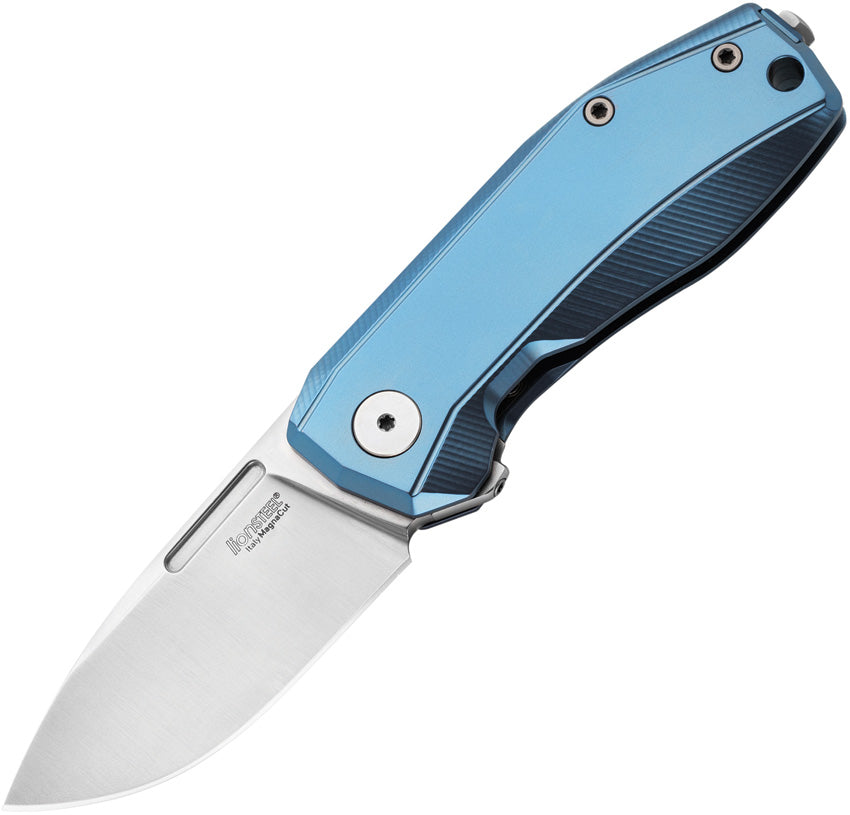 LionSTEEL Nano Framelock Blue TI