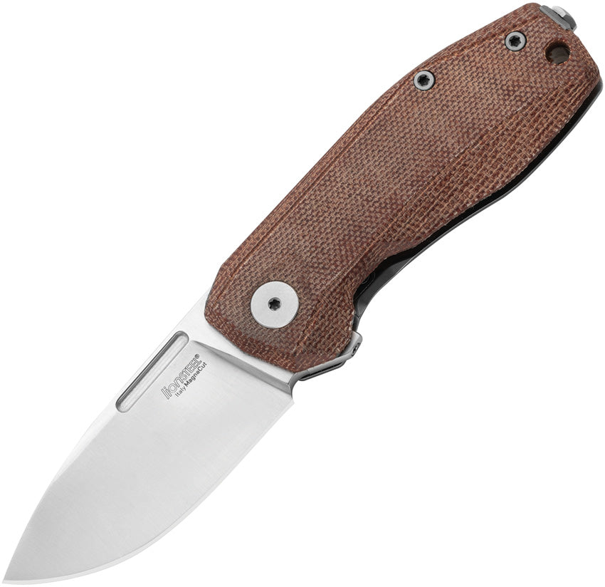 LionSTEEL Nano Framelock Natural Micarta