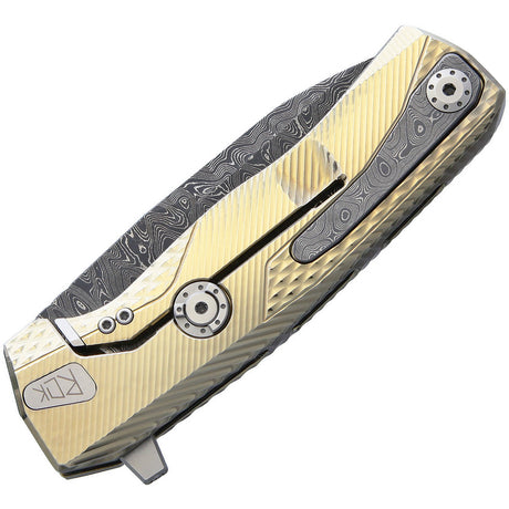 LionSTEEL ROK Titanium Framelock Gold