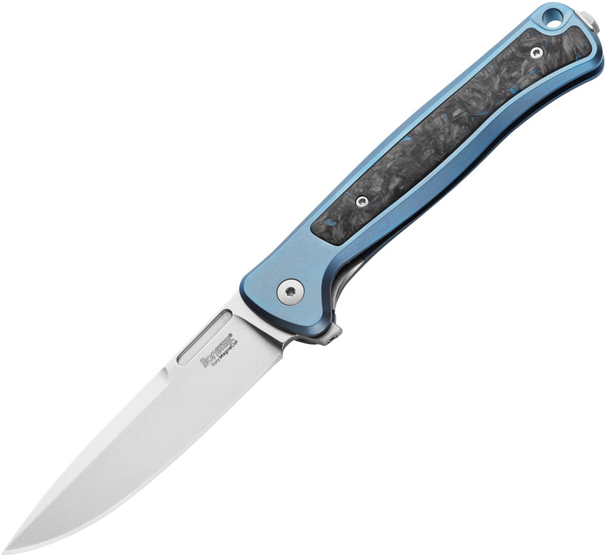 LionSTEEL Skinny Framelock Blue Ti