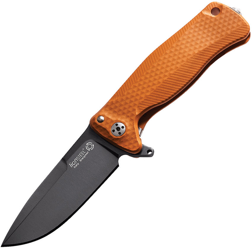 LionSTEEL SR22 Framelock Orange Black