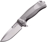 LionSTEEL SR22 Framelock Titanium Gray