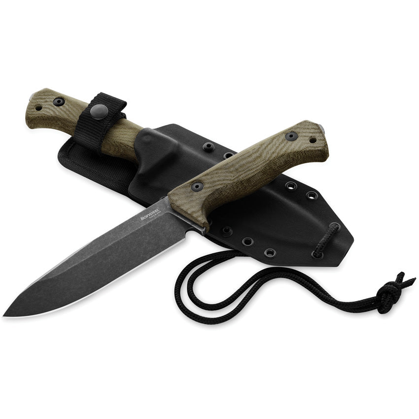 LionSTEEL T6 Fixed Blade Black/Green