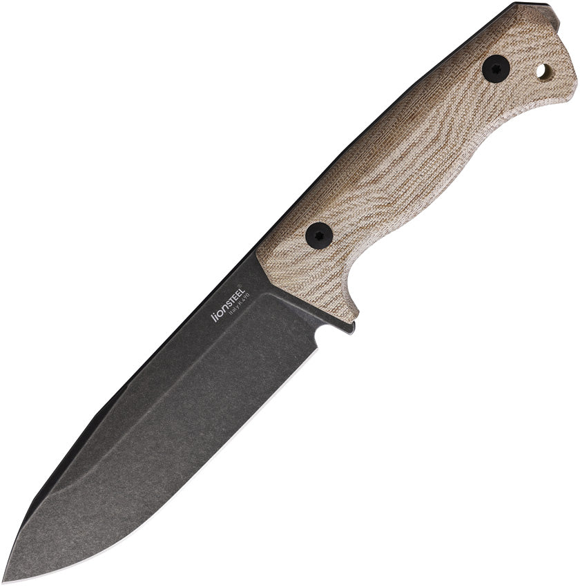 LionSTEEL T6 Fixed Blade Black/Natural