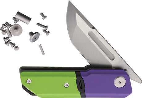 Maxace Capsule Linerlock Grn/Purple