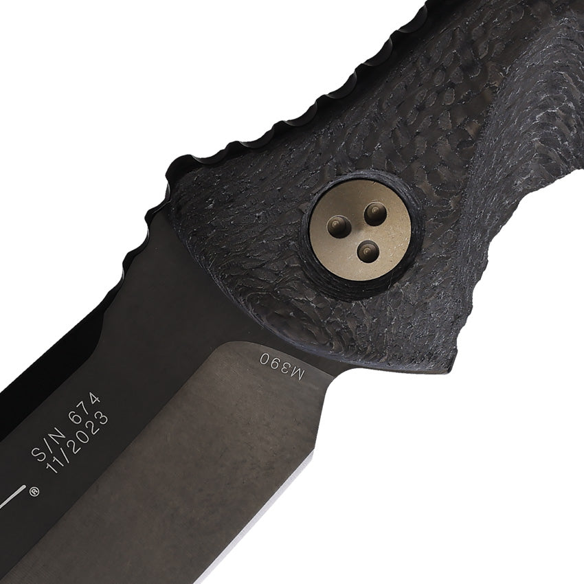 Microtech Socom Alpha T/E Blk DLC CF