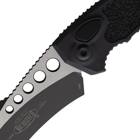 Microtech Auto Hawk Button Lock Black