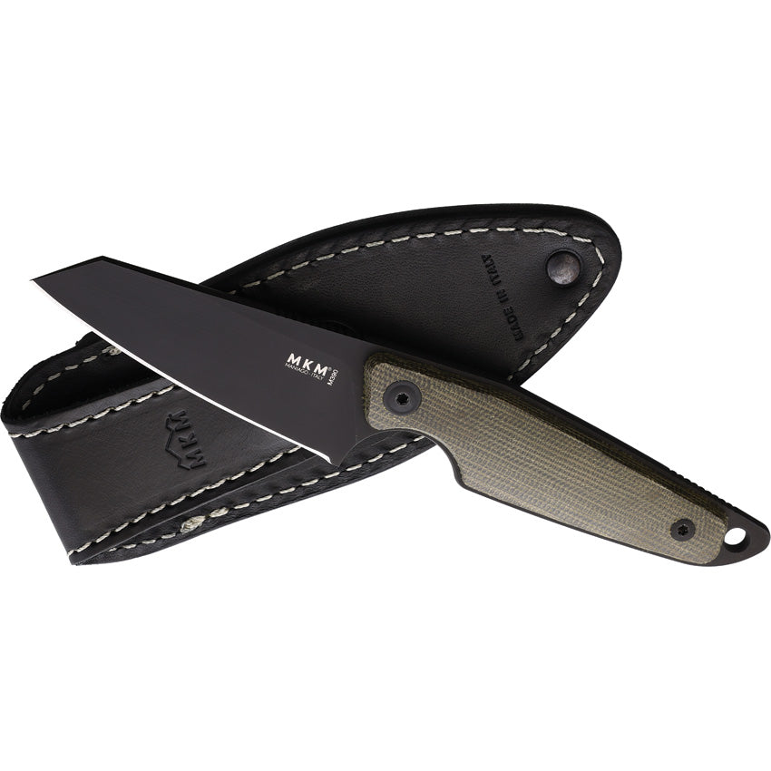 MKM-Maniago Knife Makers Makro 2 Black Green Mic