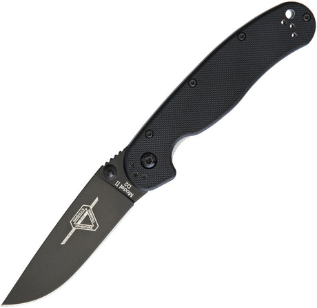 Ontario RAT II Linerlock Black D2