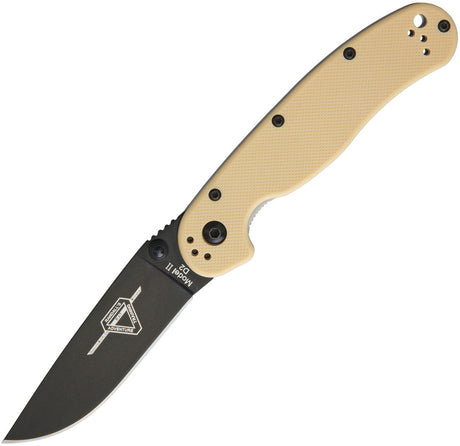 Ontario RAT II Linerlock Desert Tan D2
