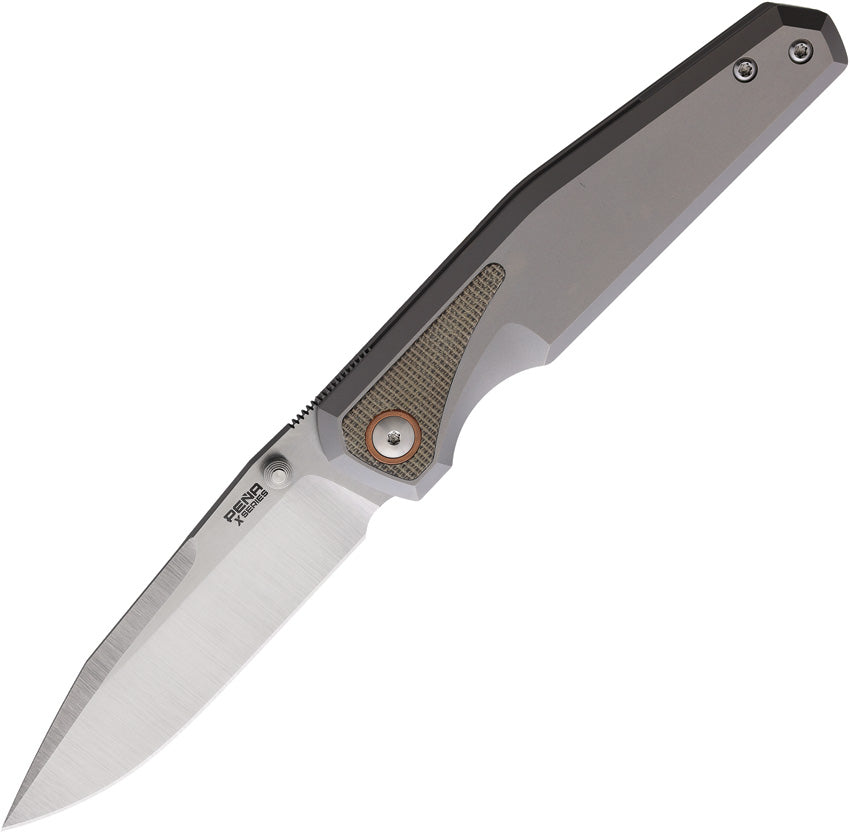 Pena Knives Alacran Framelock Grn Micarta