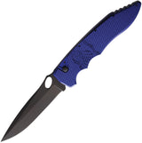 Piranha Knives Auto Predator Button Lock Blu