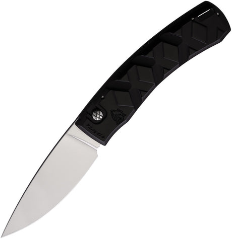 Piranha Knives Auto X Button Lock Black