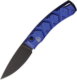 Piranha Knives Auto X Button Lock Blue