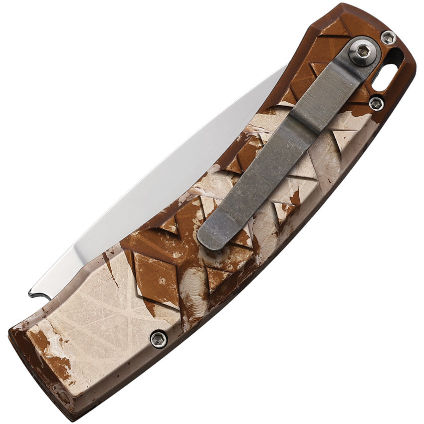 Piranha Knives Auto X Button Lock Camo