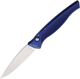 Piranha Knives Auto DNA Button Lock Blue