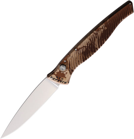 Piranha Knives Auto DNA Button Lock Camo