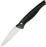 Piranha Knives Auto DNA Button Lock Green