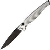 Piranha Knives Auto DNA Button Lock Silver