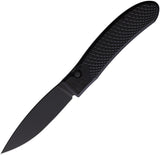 Piranha Knives Auto Toxin Button Lock Black