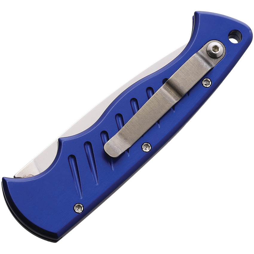 Piranha Knives Auto Pocket Blue Mirror