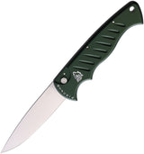 Piranha Knives Auto Pocket Button Lock Grn