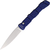 Piranha Knives Auto 21 Button Lock Blue