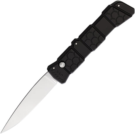 Piranha Knives Auto 21 Button Lock Black