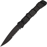 Piranha Knives Auto 21 Button Lock Black