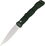 Piranha Knives Auto 21 Button Lock Green