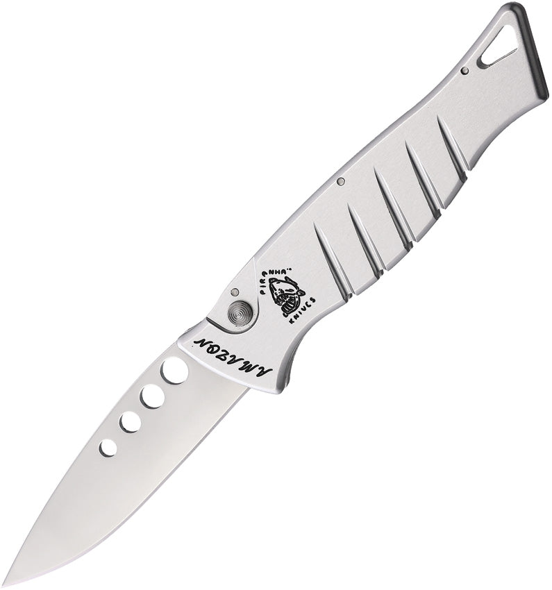 Piranha Knives Auto Amazon Button Lock Slv