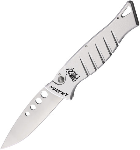 Piranha Knives Auto Amazon Button Lock Slv