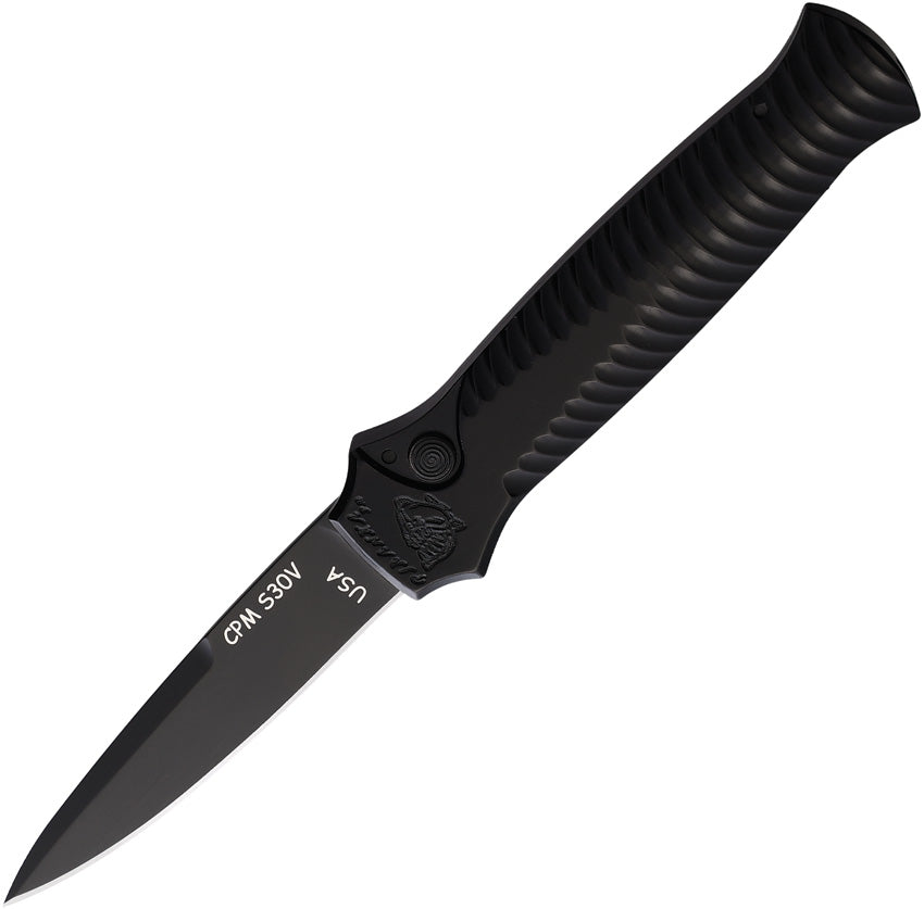 Piranha Knives Auto Miniguard Button Lock