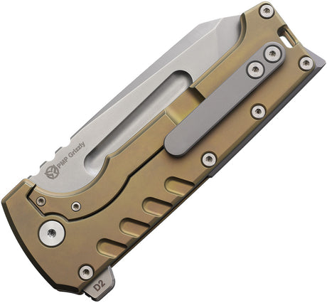 PMP Knives Grizzly Framelock Gold