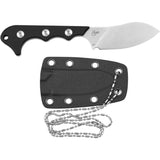 QSP Knife Neckmuk Neck Knife Black