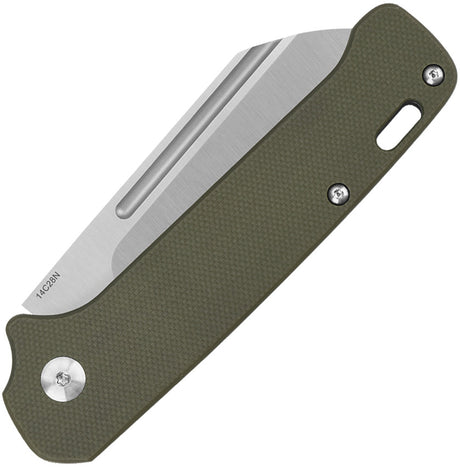 QSP Knife Penguin Slip Joint Green G10