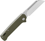 QSP Knife Penguin Slip Joint Green G10