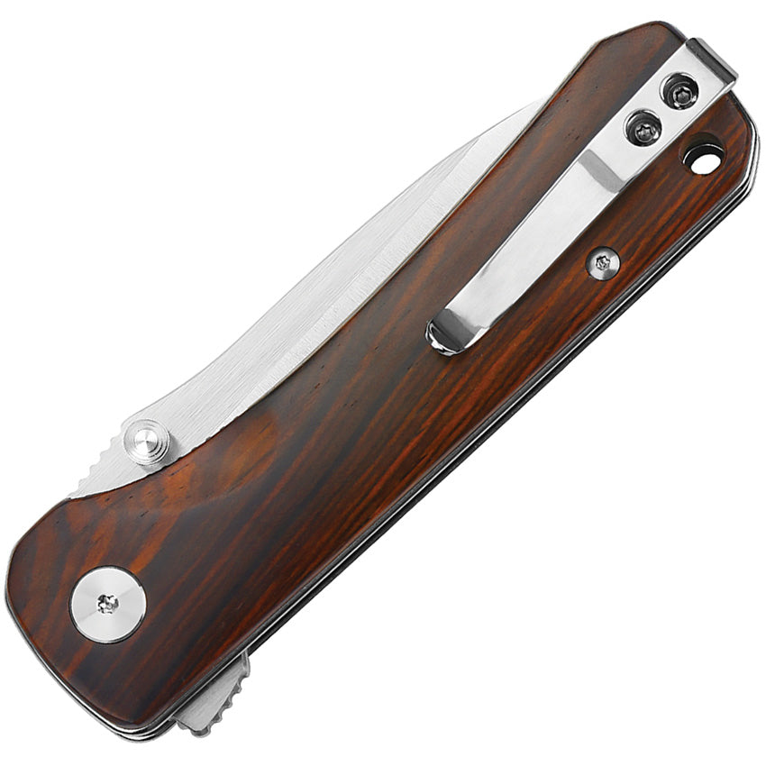 QSP Knife Hawk Linerlock Cocobolo