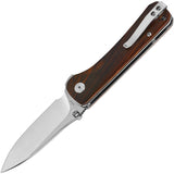 QSP Knife Hawk Linerlock Cocobolo