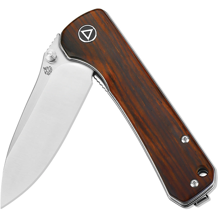 QSP Knife Hawk Linerlock Cocobolo