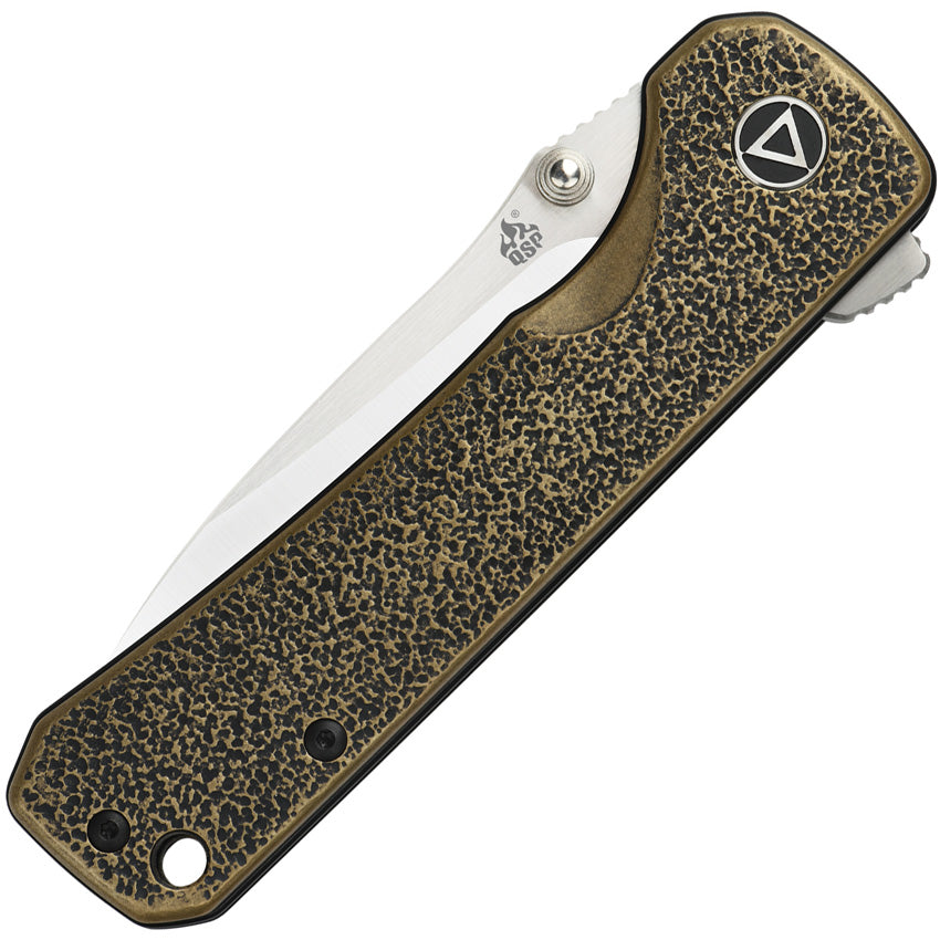 QSP Knife Hawk Linerlock Brass